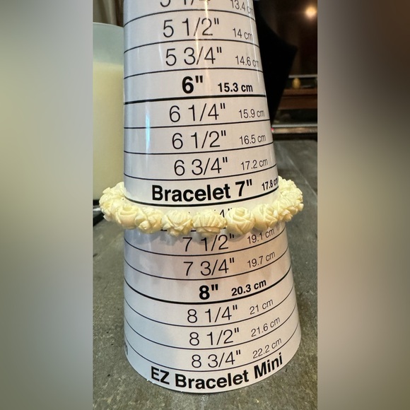 RARE Antique HandCarved Necklace/bracelet Earl 1900s Graduated Bead Floral 18” - Picture 7 of 8